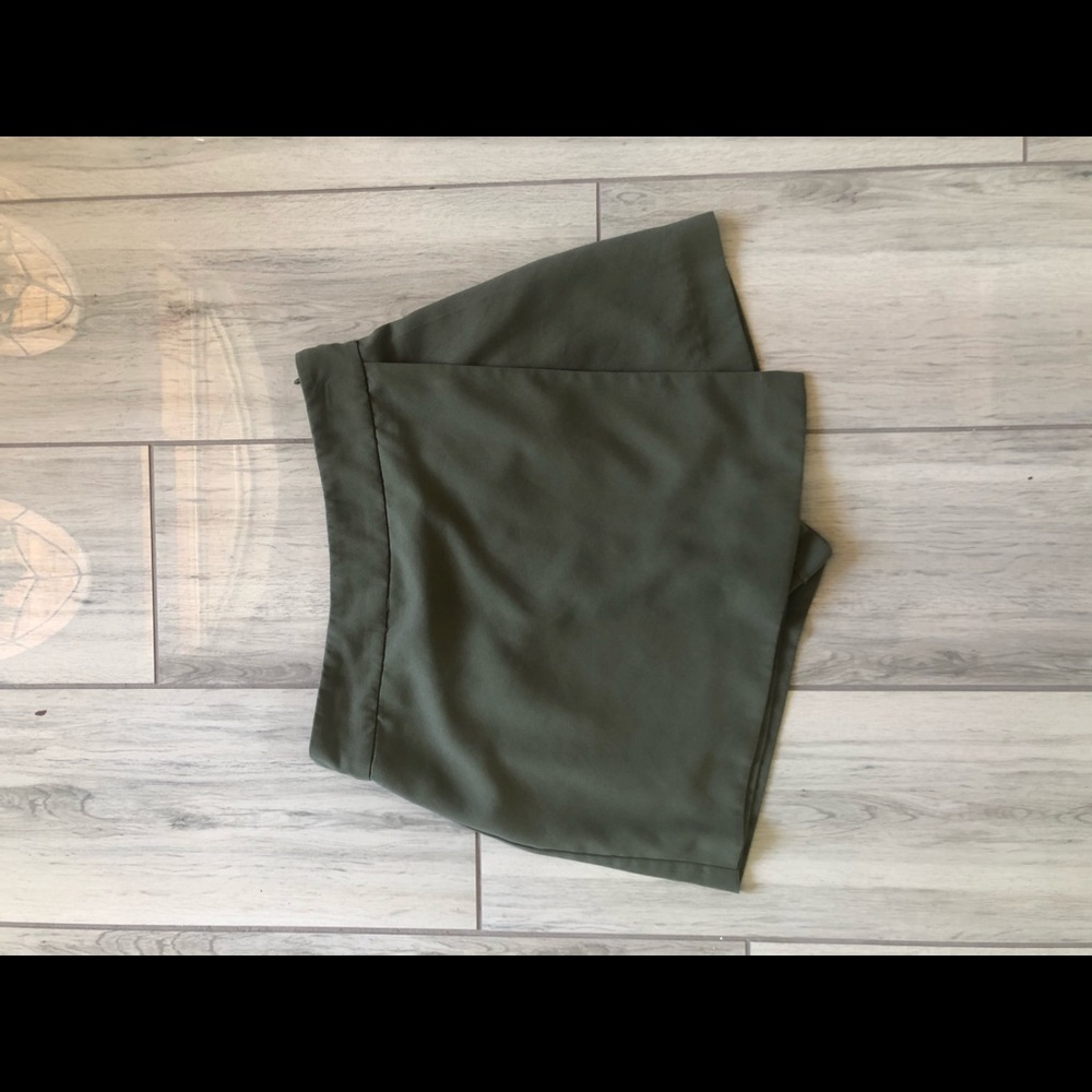 Army green skort